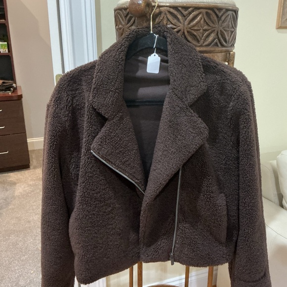 Lululemon Textured Fleece Collared Jacket Espresso $168 - Picture 5 of 6